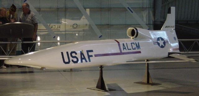 The AGM-86 ALCM is an American subsonic air-launched cruise missile (ALCM) built by Boeing and operated by the United States Air Force.
