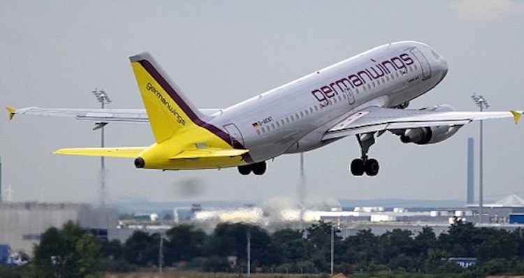 Airplane of Germanwings takes off in Germany