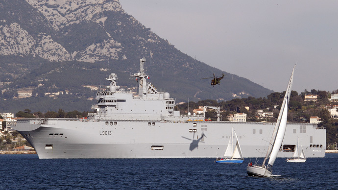 'Mistral' warship (Reuters / Jean-Paul Pelissier)
