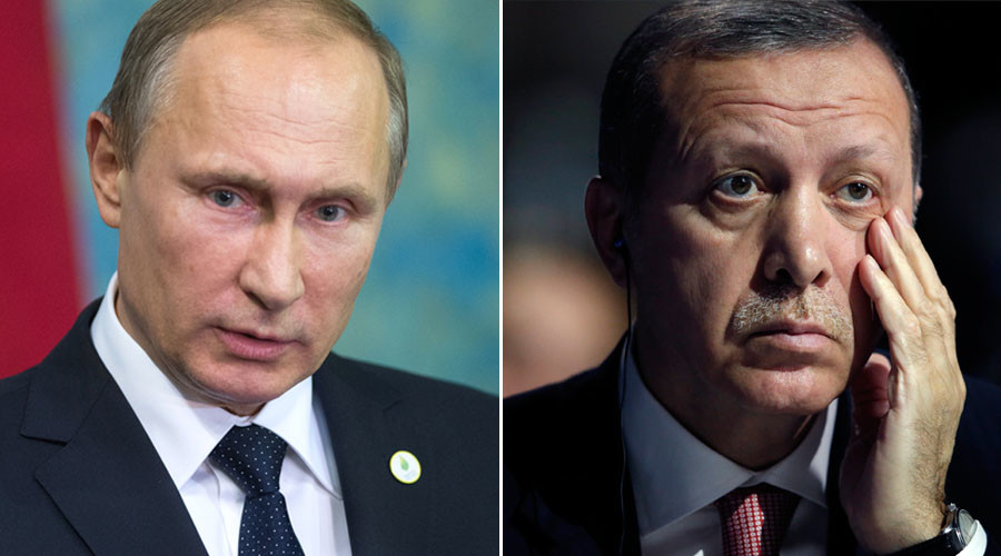 Russian President Vladimir Putin and Turkish President Tayyip Erdogan. © Sputnik / Reuters