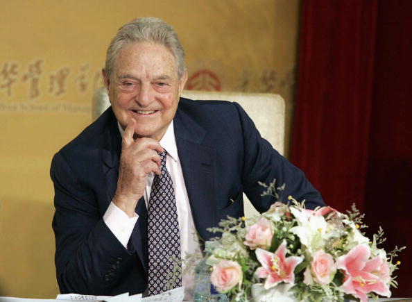 BEIJING, CHINA - JUNE 11: (CHINA OUT) Soros Fund Management Chairman George Soros delivers a speech at Beijing University on June 11, 2009 in Beijing, China. (Photo by Che Liang/ChinaFotoPress/Getty Images)