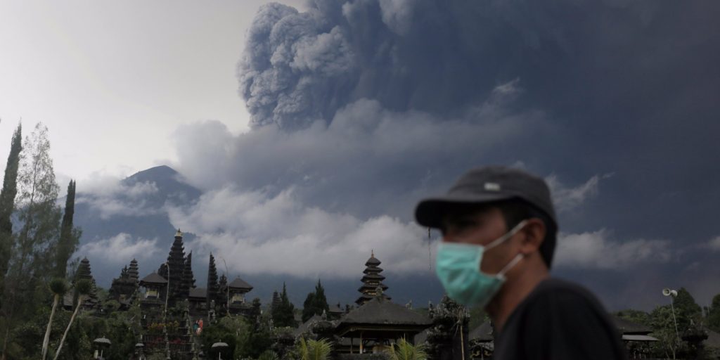 Flights canceled, tens of thousands evacuated after massive Bali